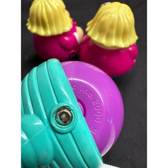 Vintage Hasbro Playskool Weebles Wobble and Roll Rolling Bottom 3-Piece Figurine - Picture 11 of 11